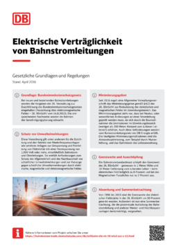 Fakten zur elektrischen Verträglichkeit von Stromleitungen