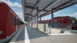 Visualisierung der neuen S-Bahn-Station "Köln Weißhausstraße"